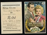 PROGRAMA PUBLICITARIO CINE año 1939. Película ROBÉ UN MILLÓN. 135 x 88 ...