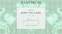 Joan the Lame Biography - Queen consort of France | Pantheon
