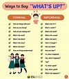 100 Ways to Say "What's Up?" in English - ESLBUZZ