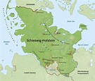 Schleswig-Holstein Physical Map