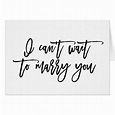 I Can't Wait to Marry You | Wedding Day Card | Zazzle.com | Marry you ...