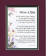 “Mom and Dad” #135, Touching 8×10 Poem, Double-matted in Burgundy/Green ...