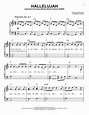 Hallelujah sheet music by Leonard Cohen (Easy Piano – 158551)