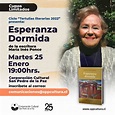 María Inés Ponce lanza su libro “Esperanza dormida” en San Pedro de la ...