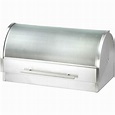 Home Basics Bread Box, Stainless Steel and Glass - Walmart.com ...