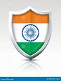 Escudo Con La Bandera De La India Ilustración del Vector - Ilustración ...