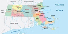 Massachusetts Counties Map | Mappr