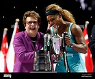 Billie jean king trophy wta finals hi-res stock photography and images ...