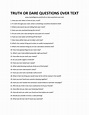 38 Best Truth or Dare Questions Over Text - The only list you need. (2022)