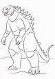 Godzilla Imprimible para colorear, imprimir e dibujar – Dibujos ...