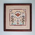 NAVAJO SAND PAINTING BY GLEN NEZ NATIVE AMERICAN | Sand painting ...