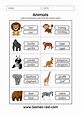 Animal Names Worksheets - WorksheetsCity