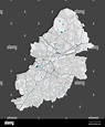 Mapa de Birmingham. Mapa detallado del área administrativa de la ciudad ...