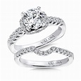 14K White Gold 0.64ct Diamond Bridal Set | More Than Just Rings
