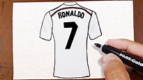 Como Desenhar CAMISA 7 do CRISTIANO RONALDO CR7 Real Madrid - YouTube