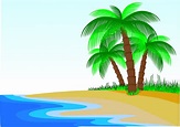Palmeras Playa Costa - Gráficos vectoriales gratis en Pixabay