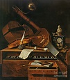 Still life with musical instruments Painting by Pieter Gerritsz van ...