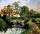 Little Bridge on the Voisne, Osny by Camille Pissarro, 1883 | Osny ...