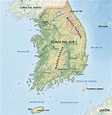 Mapa de Corea Del Sur