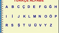 Turkish Lesson 1 - Turkish Alphabet - Türkçe Alfabe - YouTube