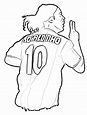 Desenhos de Ronaldinho para Colorir, Pintar e Imprimir - ColorirOnline.Com