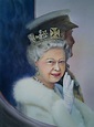 Queen Elizabeth Ii Portrait Watercolour, Painting by Olga Beliaeva | Artmajeur