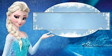 Queen Elsa - Frozen - Name tag template ... Frozen Birthday Theme ...