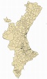 Mapa de Comunidad Valenciana | Provincias, Municipios, Turístico y ...