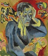 Ernst Ludwig Kirchner (1880-1938) | Bildnis des Dichters Frank, 1917 ...