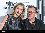 British actor Tim Roth and his wife Nikki Butler arrive at New York's ...