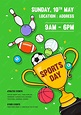 Premium Vector | Sports day poster invitation design