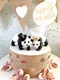 Panda-wedding Cake Toppers-wild Wedding-party Animals-animal | Etsy UK