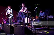 Rosa Rex, Katy Klaw and Olly Joyce of Peggy Sue perform on stage at ...