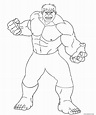 Hulk para colorear 🥇 ¡Dibujos para imprimir y pintar!