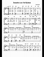 Somewhere over the Rainbow sheet music for Piano download free in PDF ...
