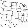 United States Map Template Blank