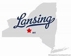 Map of Lansing, NY, New York