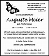 Traueranzeigen von Auguste Meier | trauer38.de