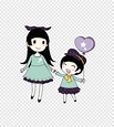 Hermanas de dibujos animados, hermanas, animación, hermana png | PNGWing
