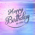 Beautiful Happy Birthday card colorful watercolor background 257348 ...