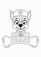 Paw Patrol Chase Coloring Pages - 4 Free Printable Coloring Sheets | 2021