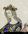 Portrait-Jeanne II, Countess of Burgundy, Queen of France and Navarre ...