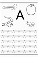 Trace the Letter A Worksheets | Activity Shelter
