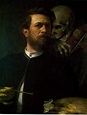 Arnold Böcklin, Self-Portrait with Death playing a Fiddle ...