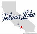 Map of Toluca Lake, CA, California