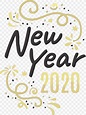 Text Font Calligraphy, PNG, 2259x3016px, 2020, Happy New Year 2020 ...