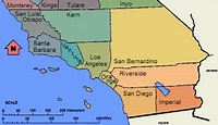 news tourism world: Map of Southern California Area