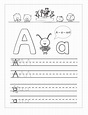 Trace the Letter A Worksheets | Activity Shelter
