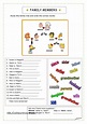 ENGLISH 4 KIDS: Connect level 2 (family vocabulary worksheet)