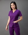 Scrub Conjunto Antifluido Workmax Flex™ S350 | Morado - Uniformes ...